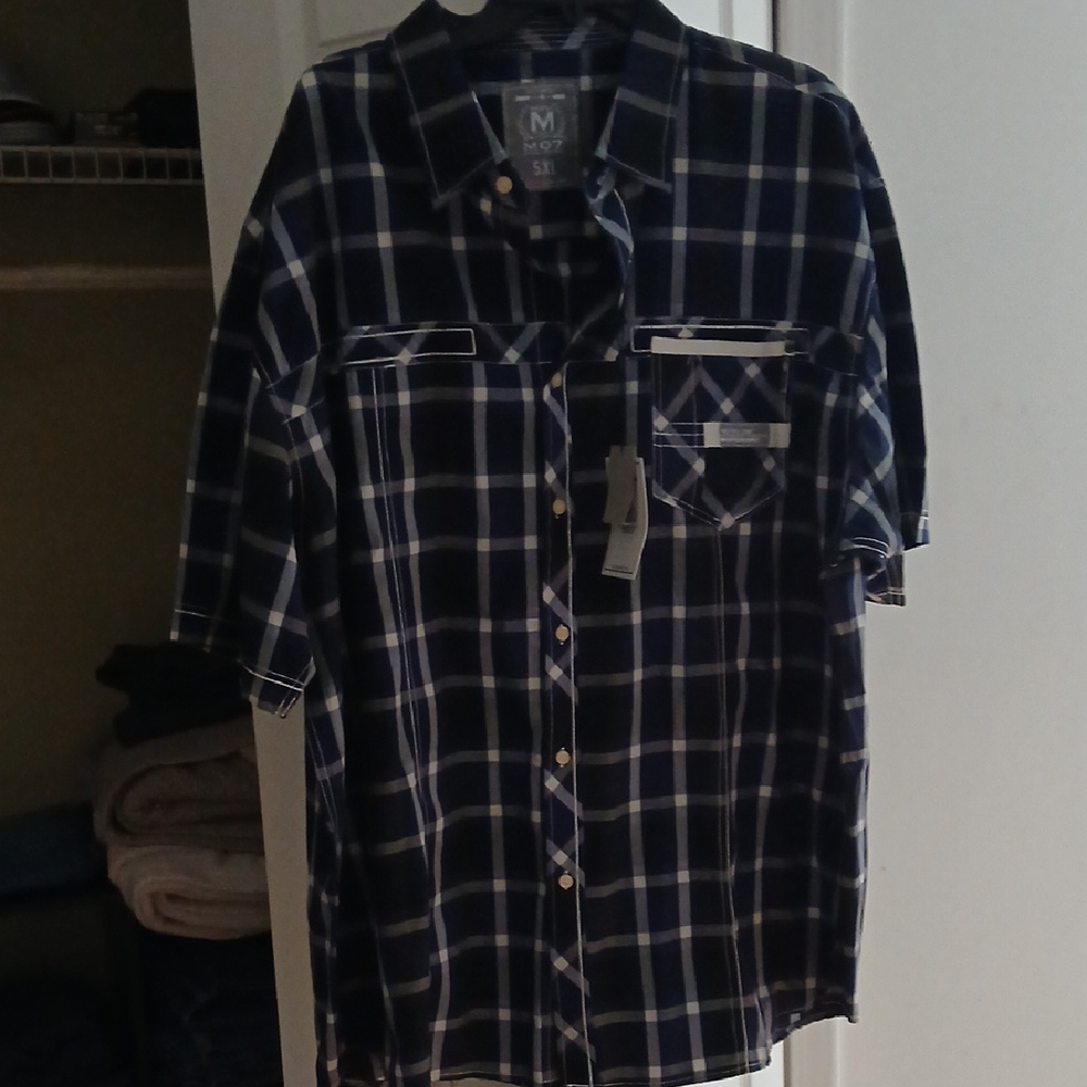 Most M Official Seven M07 Apparel SS Shirt Striped 5X NWT